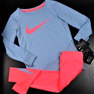 New Nike Baby Girl DRI FIT 2 Piece Tunic Set